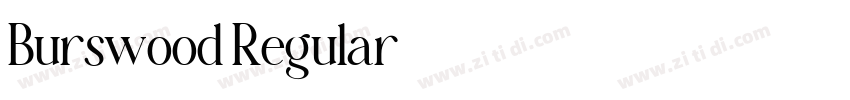 Burswood Regular字体转换